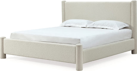 Virgil Burke Cottage Cheese Queen Upholstered Platform Bed by Modus Furniture at Eve Furniture