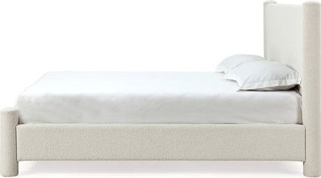 Virgil Burke Cottage Cheese Queen Upholstered Platform Bed by Modus Furniture at Eve Furniture