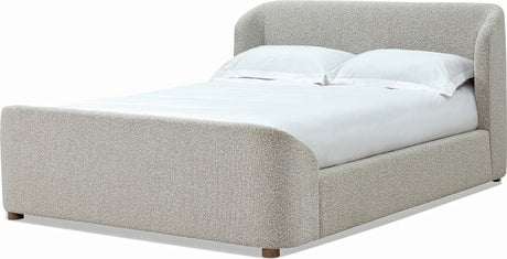 Virgil Kiki Cotton Ball Full Upholstered Platform Bed by Modus Furniture at Eve Furniture