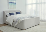 Virgil Kiki Cotton Ball King Upholstered Platform Bed by Modus Furniture at Eve Furniture