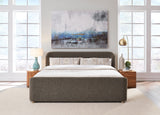 Virgil Kiki Pumpernickel King Upholstered Platform Bed by Modus Furniture at Eve Furniture