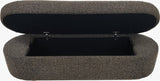Virgil Kiki Pumpernickel Upholstered Hinged Storage Bench by Modus Furniture at Eve Furniture