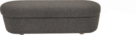 Virgil Kiki Pumpernickel Upholstered Hinged Storage Bench by Modus Furniture at Eve Furniture