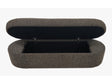 Virgil Kiki Pumpernickel Upholstered Hinged Storage Bench by Modus Furniture at Eve Furniture