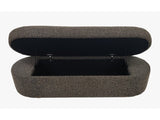Virgil Kiki Pumpernickel Upholstered Hinged Storage Bench by Modus Furniture at Eve Furniture