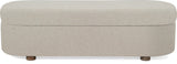 Virgil Kiki Whipped Honey Upholstered Storage Bench by Modus Furniture at Eve Furniture