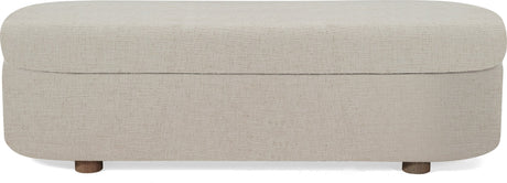 Virgil Kiki Whipped Honey Upholstered Storage Bench by Modus Furniture at Eve Furniture