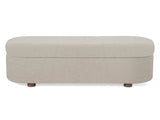 Virgil Kiki Whipped Honey Upholstered Storage Bench by Modus Furniture at Eve Furniture