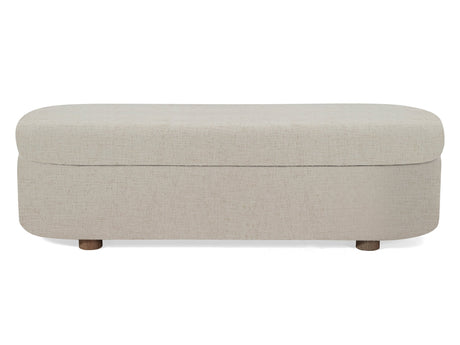 Virgil Kiki Whipped Honey Upholstered Storage Bench by Modus Furniture at Eve Furniture