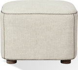 Virgil Louis Natural Upholstered Ottoman by Modus Furniture at Eve Furniture