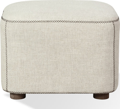 Virgil Louis Natural Upholstered Ottoman by Modus Furniture at Eve Furniture