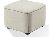 Virgil Louis Natural Upholstered Ottoman by Modus Furniture at Eve Furniture