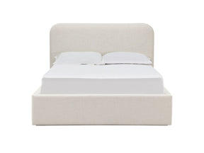 Virgil Off-White Whipped Honey Full Upholstered Platform Bed by Modus Furniture at Eve Furniture