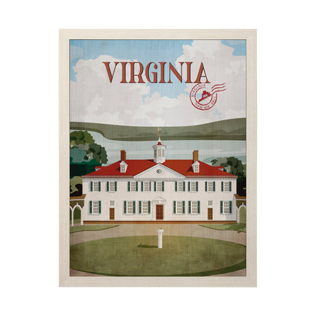 Virginia Go USA (L) by Mercana Studio a Hand Embellished Decograph Framed Art Print by Mercana at Eve Furniture