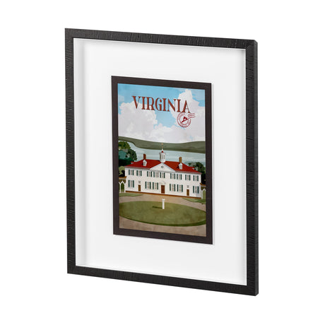 Virginia Go USA (M) by Mercana Studio a Framed Art Print Matted under Glass by Mercana at Eve Furniture