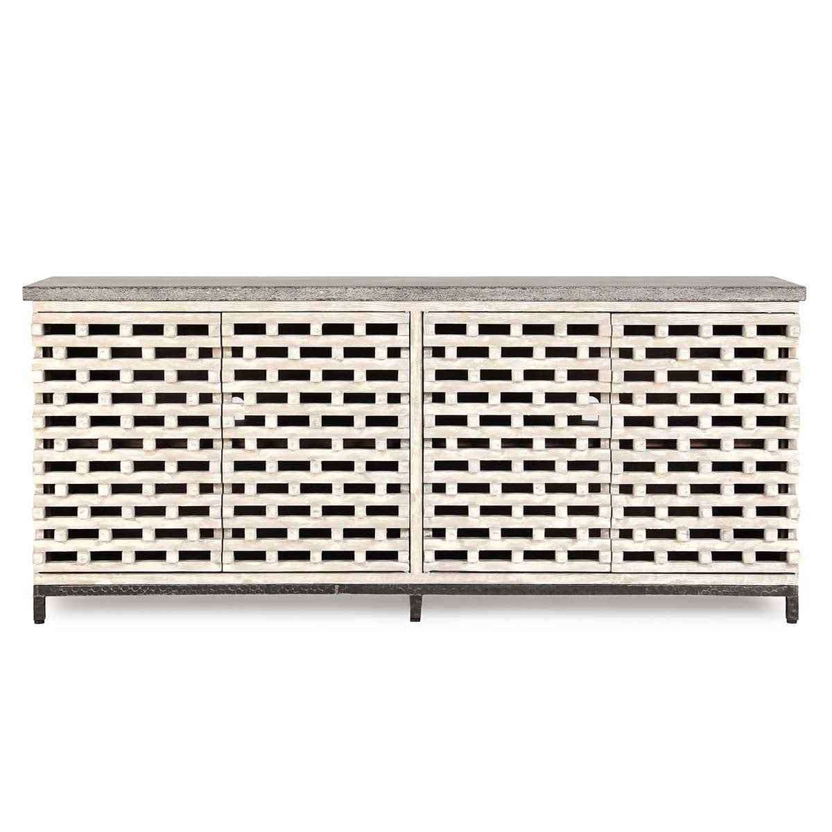 Virginia Timeworn Cream/Blue Stone Sideboard by Classic Home at Eve Furniture