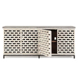 Virginia Timeworn Cream/Blue Stone Sideboard by Classic Home at Eve Furniture