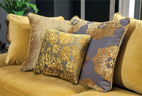 Viscontti Gold/Gray Chair by Furniture of America at Eve Furniture