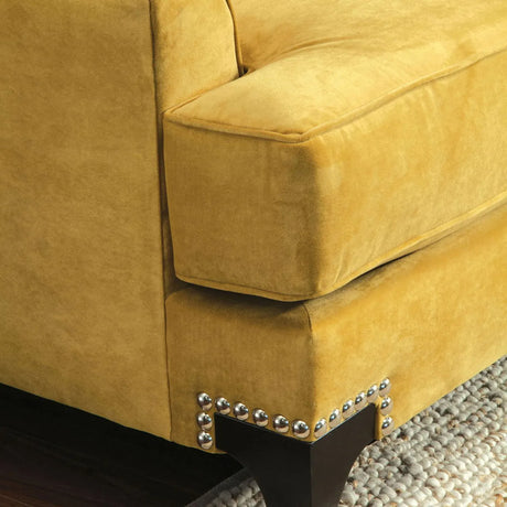 Viscontti Gold/Gray Loveseat by Furniture of America at Eve Furniture