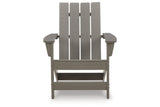 Visola Gray Adirondack Chair by Ashley at Eve Furniture