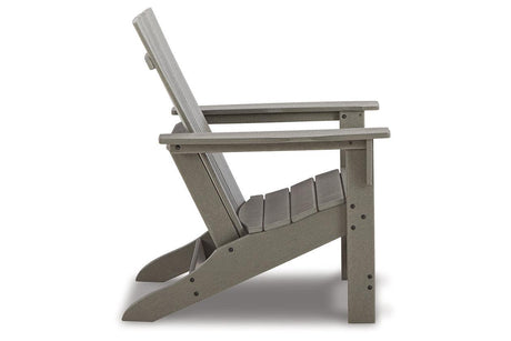 Visola Gray Adirondack Chair by Ashley at Eve Furniture