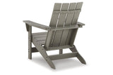 Visola Gray Adirondack Chair by Ashley at Eve Furniture