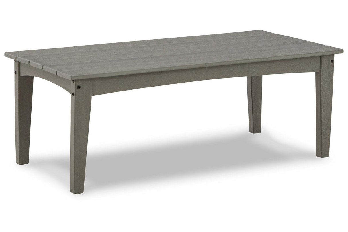 Visola Gray Outdoor Coffee Table by Ashley at Eve Furniture