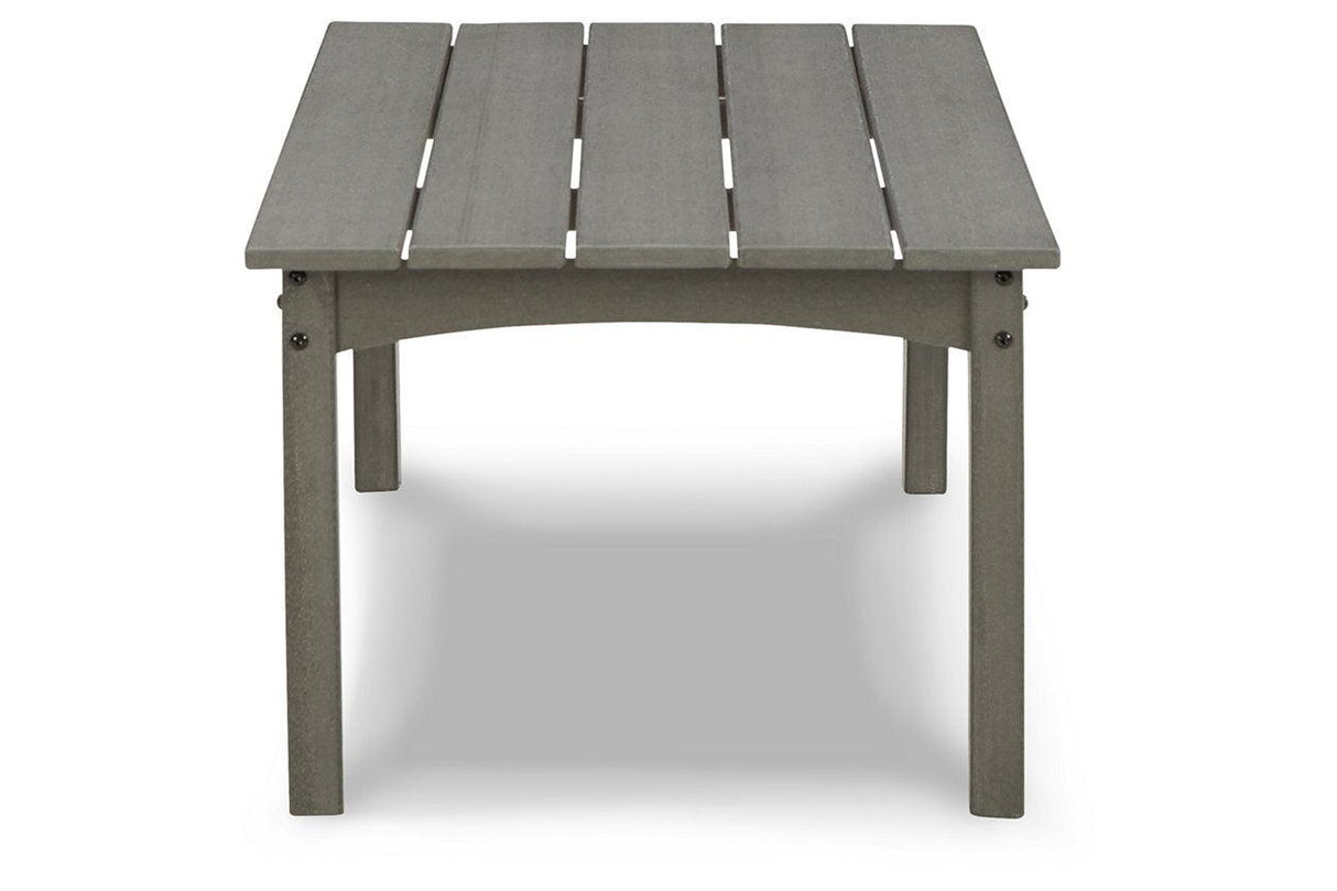 Visola Gray Outdoor Coffee Table by Ashley at Eve Furniture