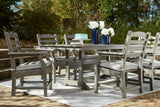 Visola Gray Outdoor Dining Table by Ashley at Eve Furniture