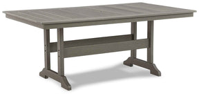 Visola Gray Outdoor Dining Table by Ashley at Eve Furniture