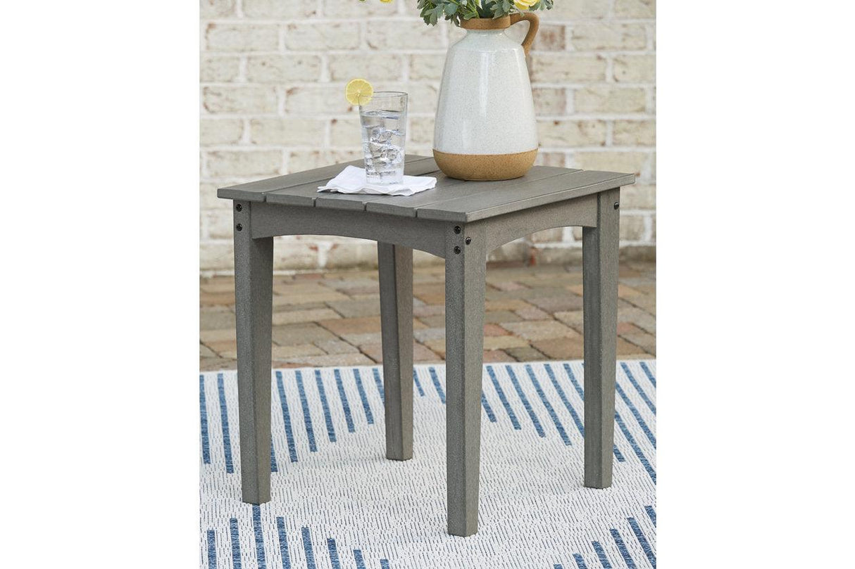 Visola Gray Outdoor End Table by Ashley at Eve Furniture