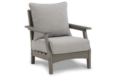 Visola Gray Outdoor Lounge Chair (Set of 2) by Ashley at Eve Furniture