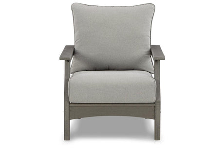 Visola Gray Outdoor Lounge Chair (Set of 2) by Ashley at Eve Furniture