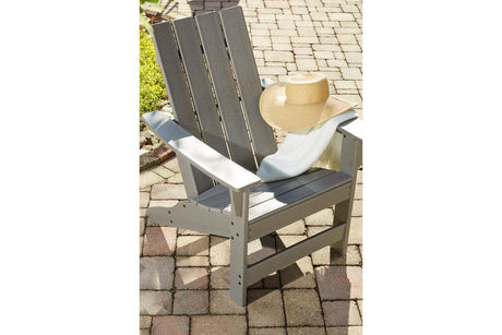 Visola Gray Adirondack Chair by Ashley at Eve Furniture