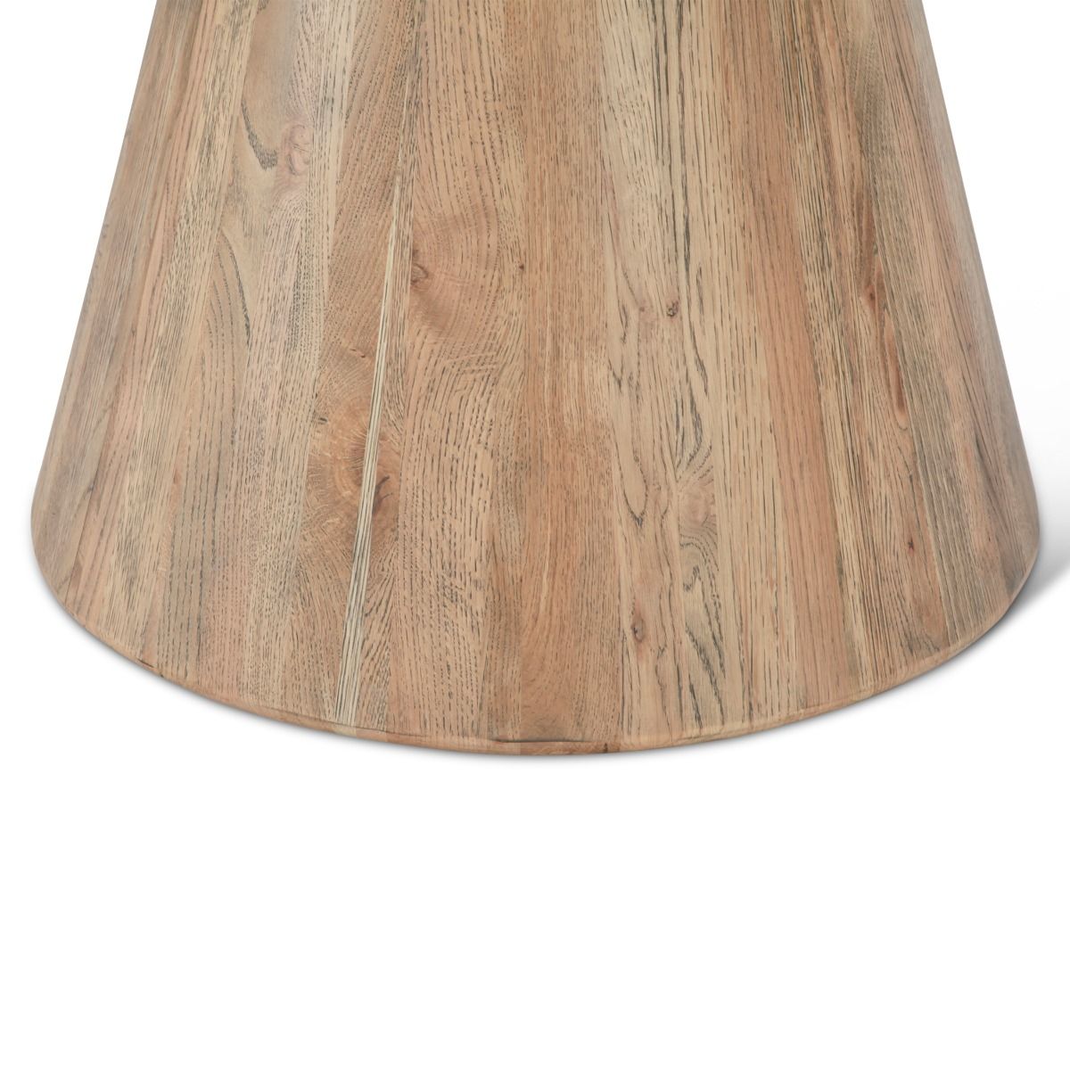 Vista 22" Side Table with White Travertine and Light Base by Home Trends & Design at Eve Furniture