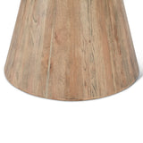 Vista 22" Side Table with White Travertine and Light Base by Home Trends & Design at Eve Furniture
