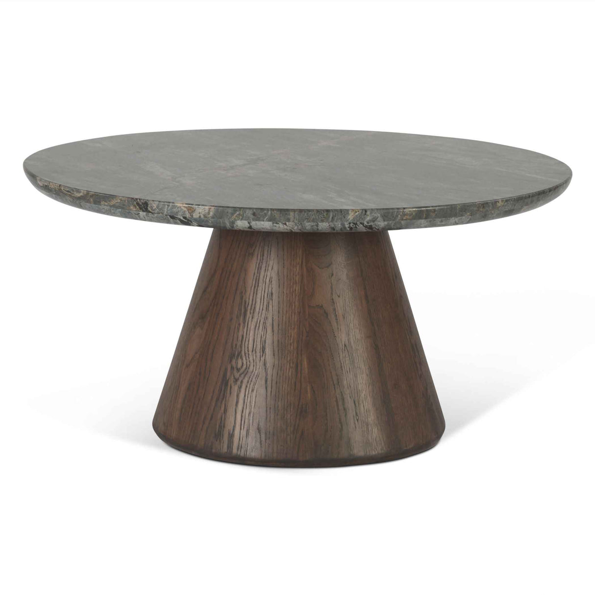 Vista 36" Coffee Table with Lava Marble and Dark Mango Base by Home Trends & Design at Eve Furniture