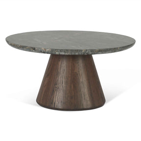 Vista 36" Coffee Table with Lava Marble and Dark Mango Base by Home Trends & Design at Eve Furniture