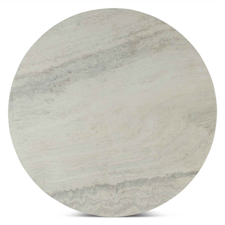 Vista 36" Coffee Table with White Travertine and Light Base by Home Trends & Design at Eve Furniture