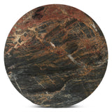 Vista 48" Round Dining Table with Lava Marble and Dark Mango Base by Home Trends & Design at Eve Furniture