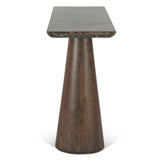 Vista 60" Console Table with Lava Marble and Dark Mango Base by Home Trends & Design at Eve Furniture