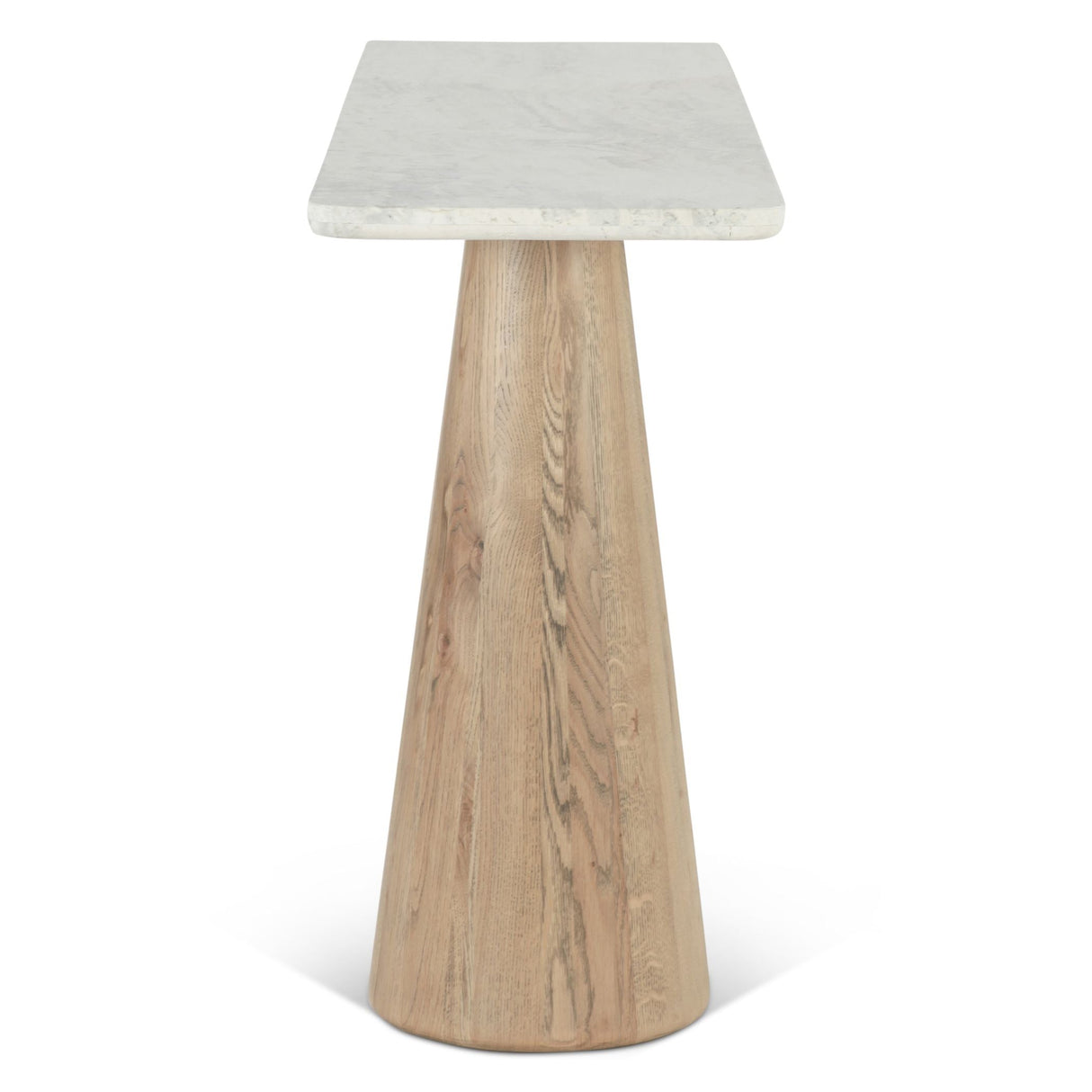 Vista 60" Console Table with White Travertine and Light Base by Home Trends & Design at Eve Furniture