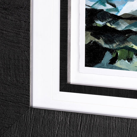 Vista I by Mercana Studio a Hand Embellished Textured Framed Art Print Matted under Glass by Mercana at Eve Furniture