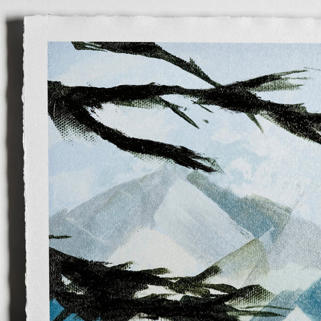 Vista I by Mercana Studio a Hand Embellished Textured Framed Art Print Matted under Glass by Mercana at Eve Furniture