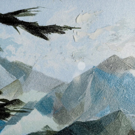 Vista II by Mercana Studio a Hand Embellished Textured Framed Art Print Matted under Glass by Mercana at Eve Furniture