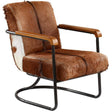 Vistan Chair, Brown/White by Dovetail at Eve Furniture