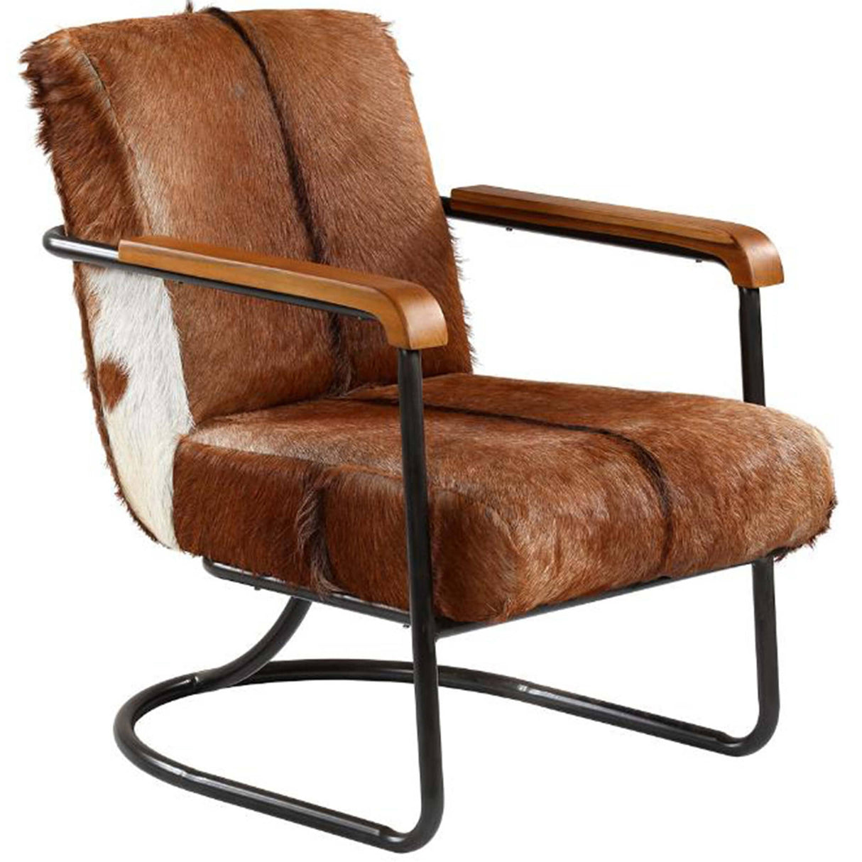 Vistan Chair, Brown/White by Dovetail at Eve Furniture