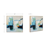 Vitality Multicolor Framed Painting by Moe's Home at Eve Furniture