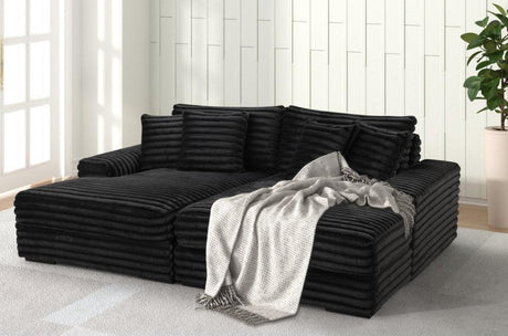 Vive Black Chaise Lounge by Happy Homes at Eve Furniture