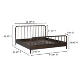 Vivian Brown Bed Queen by Moe's Home at Eve Furniture